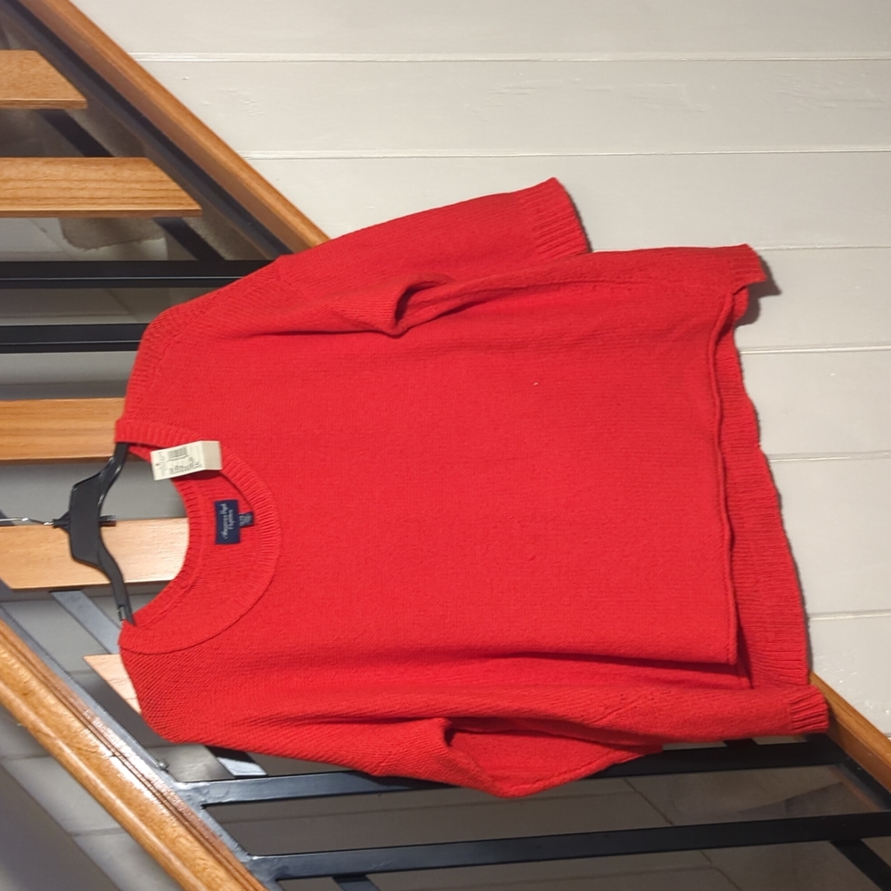 Red slouchy sweater